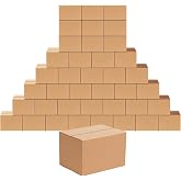 Edenseelake 40 Pack 8x6x6 inches Shipping Boxes Corrugated Cardboard Boxes for Packing, Moving, Mailing, Brown