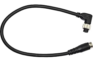 B BRENTANO L-Shape Battery Power Cord for Daiwa Shimano Electric Fishing Reels (35Cm)