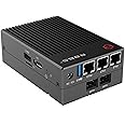 R86S Soft Router U4 Multi-net port, Intel mini host N6005 32GB Memory 128GB Drive 10 Gigabit fiber port 2.5G (U4 Black)