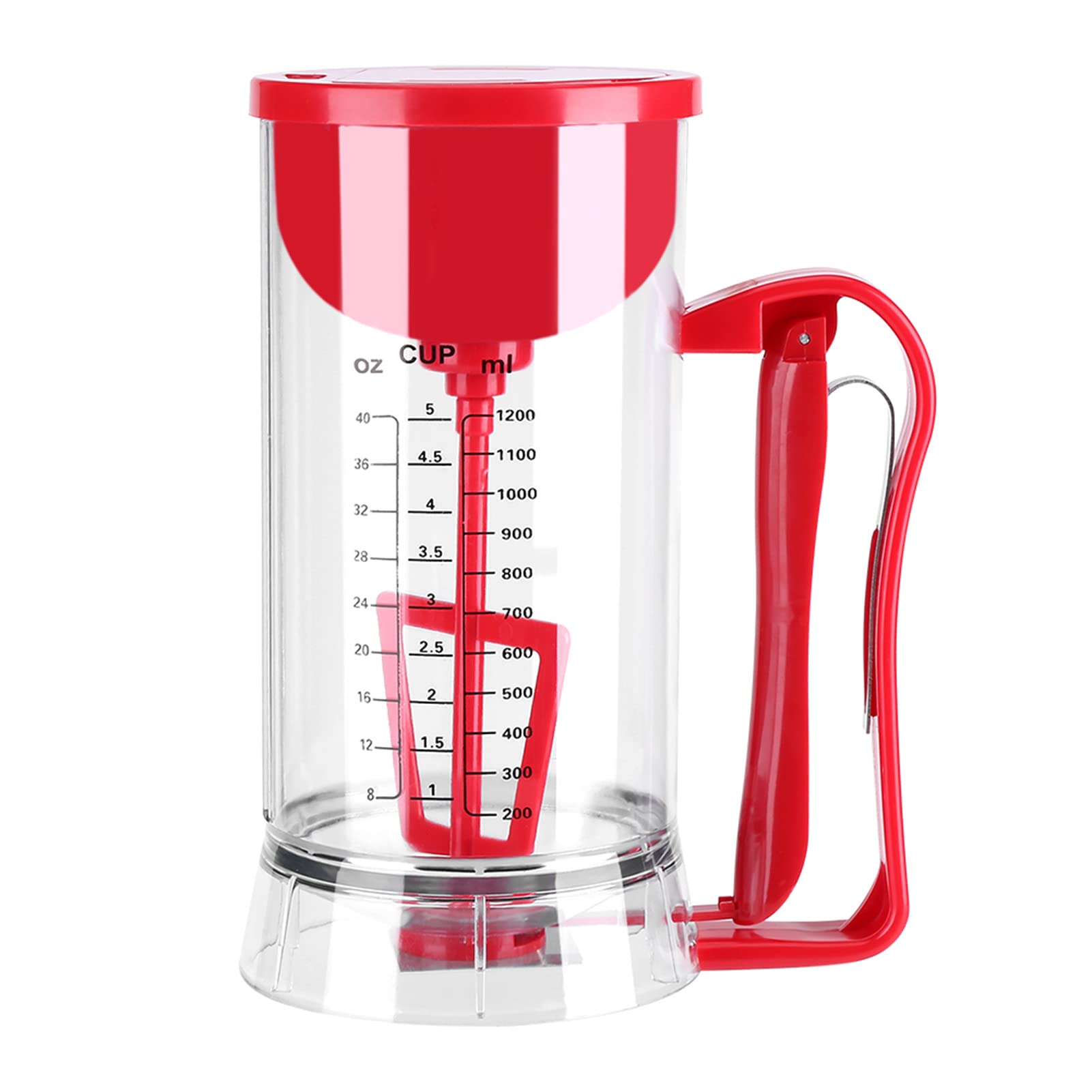 1200ML Electric Batter Dispenser Cupcake Pancake Blender Mix Pastry Jug Waffle Measuring Cup Muffin Baking Kitchen Tool