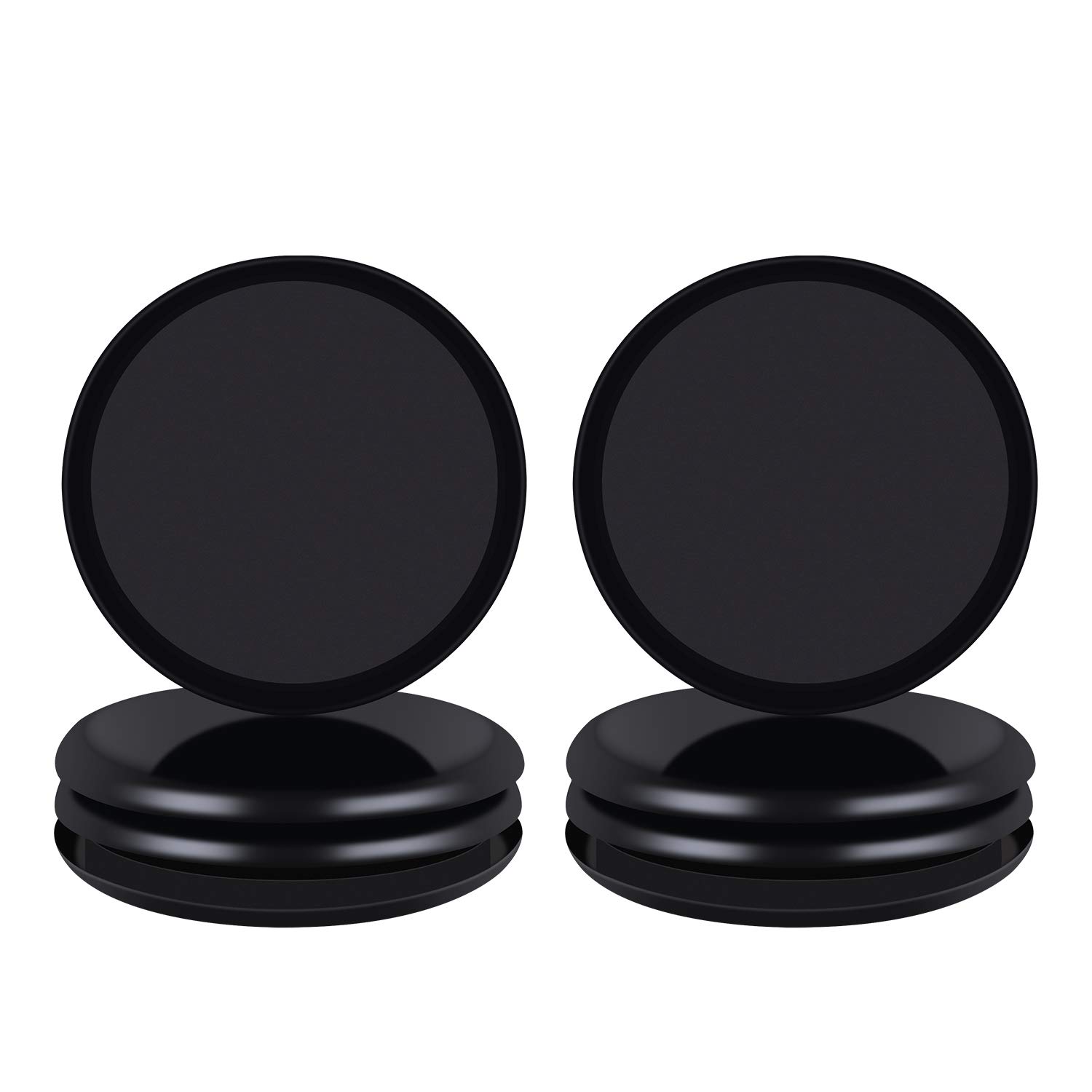 Ezprotekt Reusable Furniture Slider for Carpet,5 Inch Square Furniture Mover,Furniture Sliders Carpet Sliders Furniture Moving Sliders Furniture Moving Pads Furniture Glides,8 Pieces Black Round