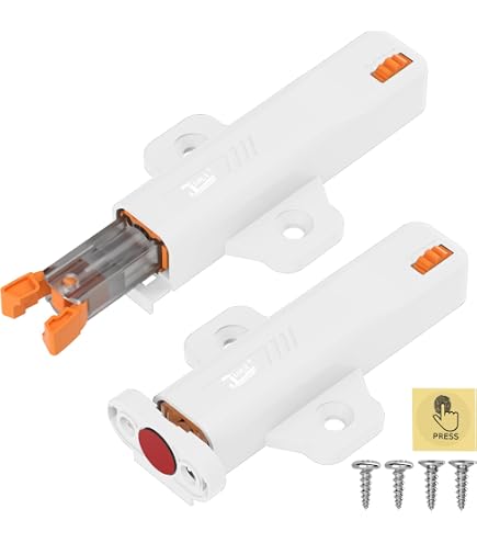 Uxcell Touch Push Latch - 5pcs Cabinet Spring Catch, Press To Open Door Holders