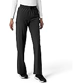 Carhartt Scrubs C53310 Women's Force® Cross-Flex Boot Cut Scrub Pant Large Navy