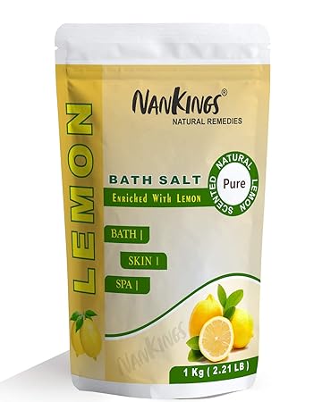 Nankings Epsom Salt Enriched With Lemon Oil, For Bath, Foot, Aching Muscles & Refreshing Body (1kg)