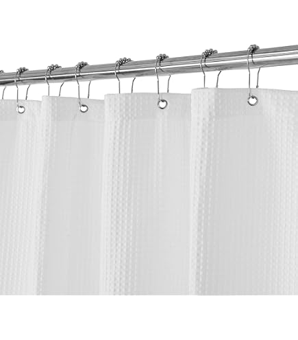 Extra Wide Shower Liner – 108" X 72" | 5-Gauge Heavy Duty Vinyl | Carnation Home Fashions | Solid White