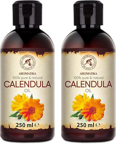 AROMATIKA Calendula Oil Set 2x250ml 100% Pure Natural Marigold Cosmetic Skin
