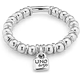 Uno de 50 BOHEMIAN Stretch Bracelet, Sterling Silver-Plated | Handmade in Spain