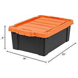 IRIS USA 12 Gallon Lockable Storage Bins with