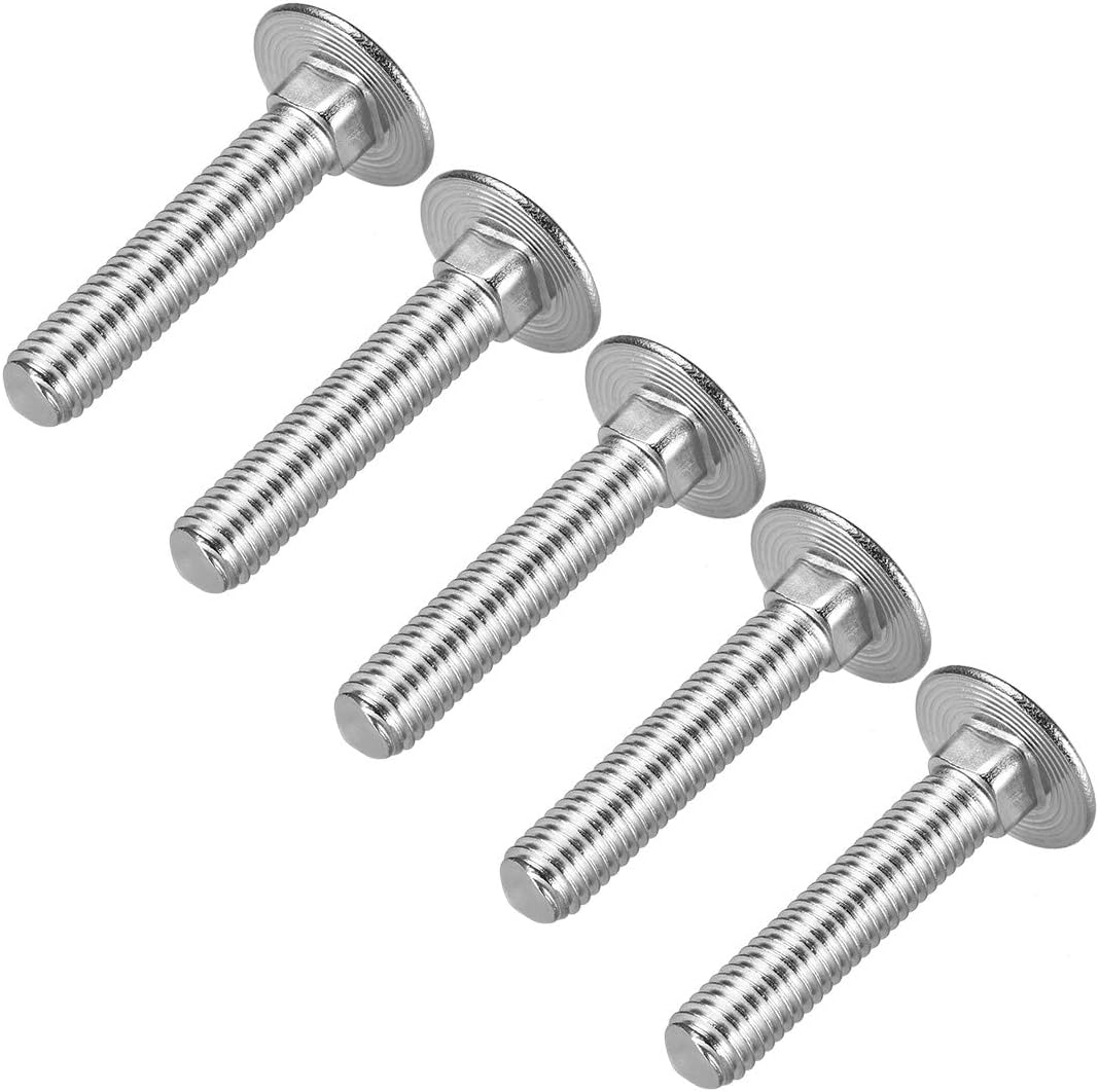 uxcell Carriage Bolts, Neck Carriage Bolt, Round Head
