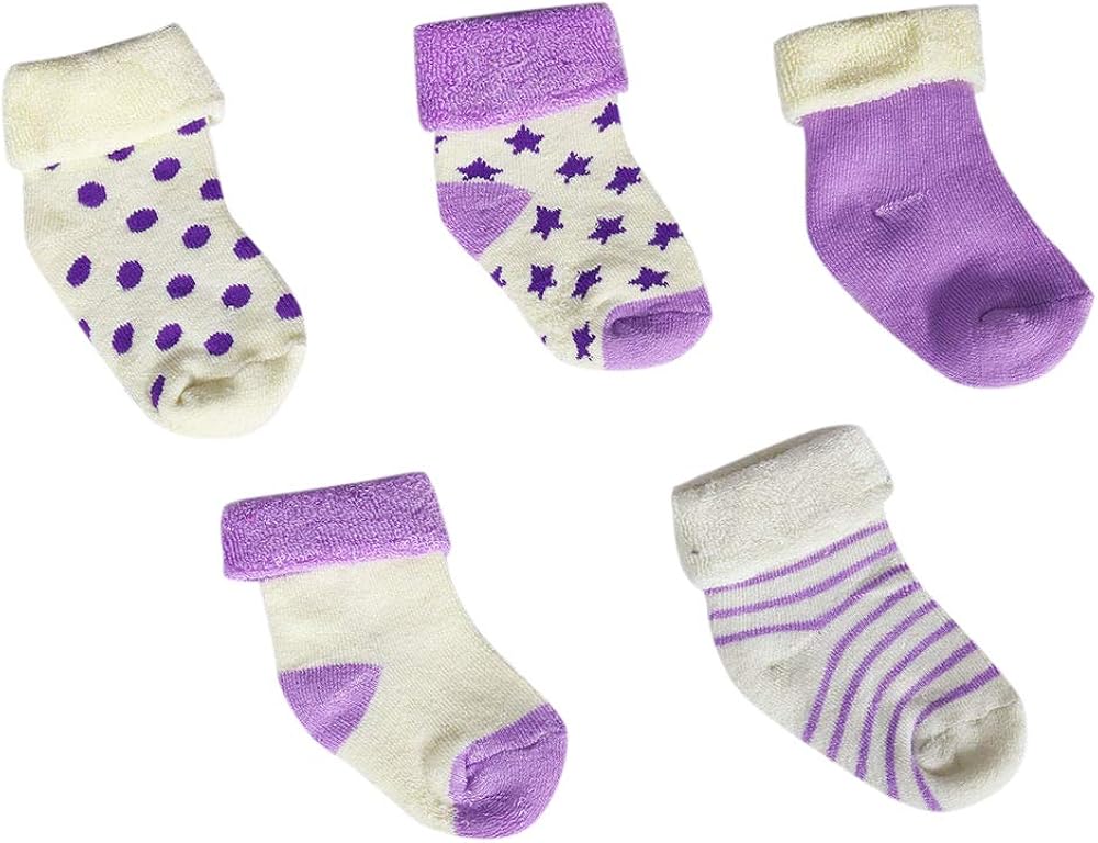 Buy Hopscotch Baby Boys and Baby Girls Cotton Designer Socks Pack of 5