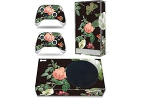 CXWITHY Skin Sticker for Xbox Series S Console and Wireless Controllers, Full Protective Skin Set Vinyl Decal Cover Wrap for Xbox Series S (Retro Flower)