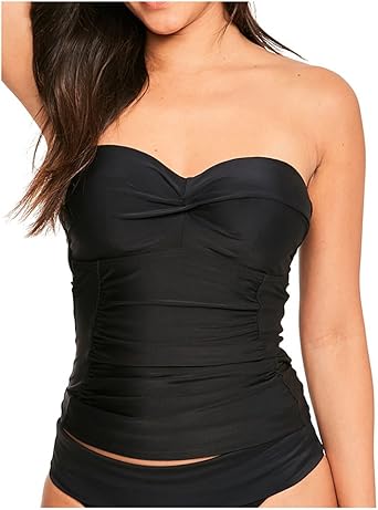 womens strapless tankini top