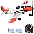 VOLANTEXRC RC Plane for Beginners, 4CH WWII RC Airplane T28 Trojan with Aileron, 2.4Ghz Remote Control Plane with Xpilot Self Righting&One Key Aerobatic for Adults (761-9 RTF)