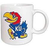 3dRose KU Jayhawk 11oz Mug