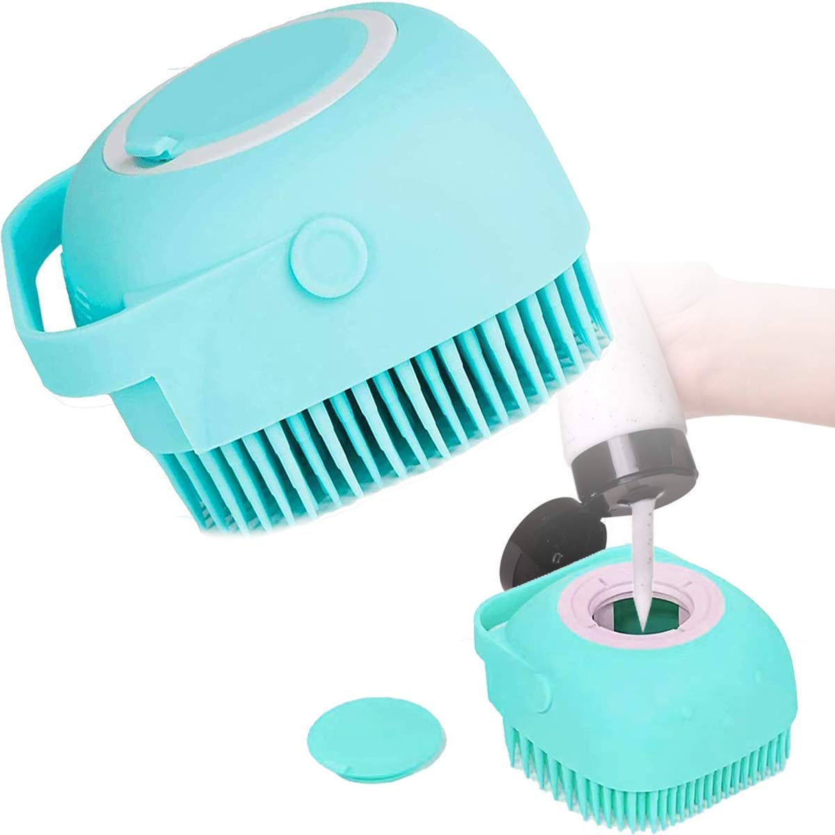 Dityaa Soft Silicone Shampoo Scalp Shower Hairbrush Hair Washing