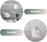 Garden Mile White Wall Key Holder with Letter Rack Home Storage 30cm view 7