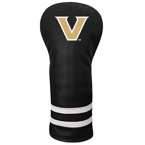 Team Golf NCAA Vanderbilt Vintage Fairway Headcover (Color) - Printed Team Golf NCAA Vintage Fairway Headcover (Printed), Fits All Fairway, Hybrid and Utility Clubs