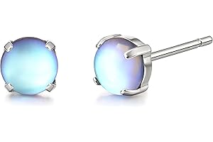 Limerencia G23 Hypoallergenic Pure Titanium Earrings, Opal/Moonstone/Cat's Eye/Blue Turquoise Stud Earrings, F136 Implant Grade|Delicate Jewelry for Sensitive Ears