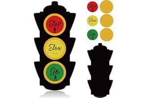 Eaasty 30 Sets Traffic Light Craft Kit Christian Crafts for Kids Sunday School Bible Crafts for Classroom Incentive Christian Party Game