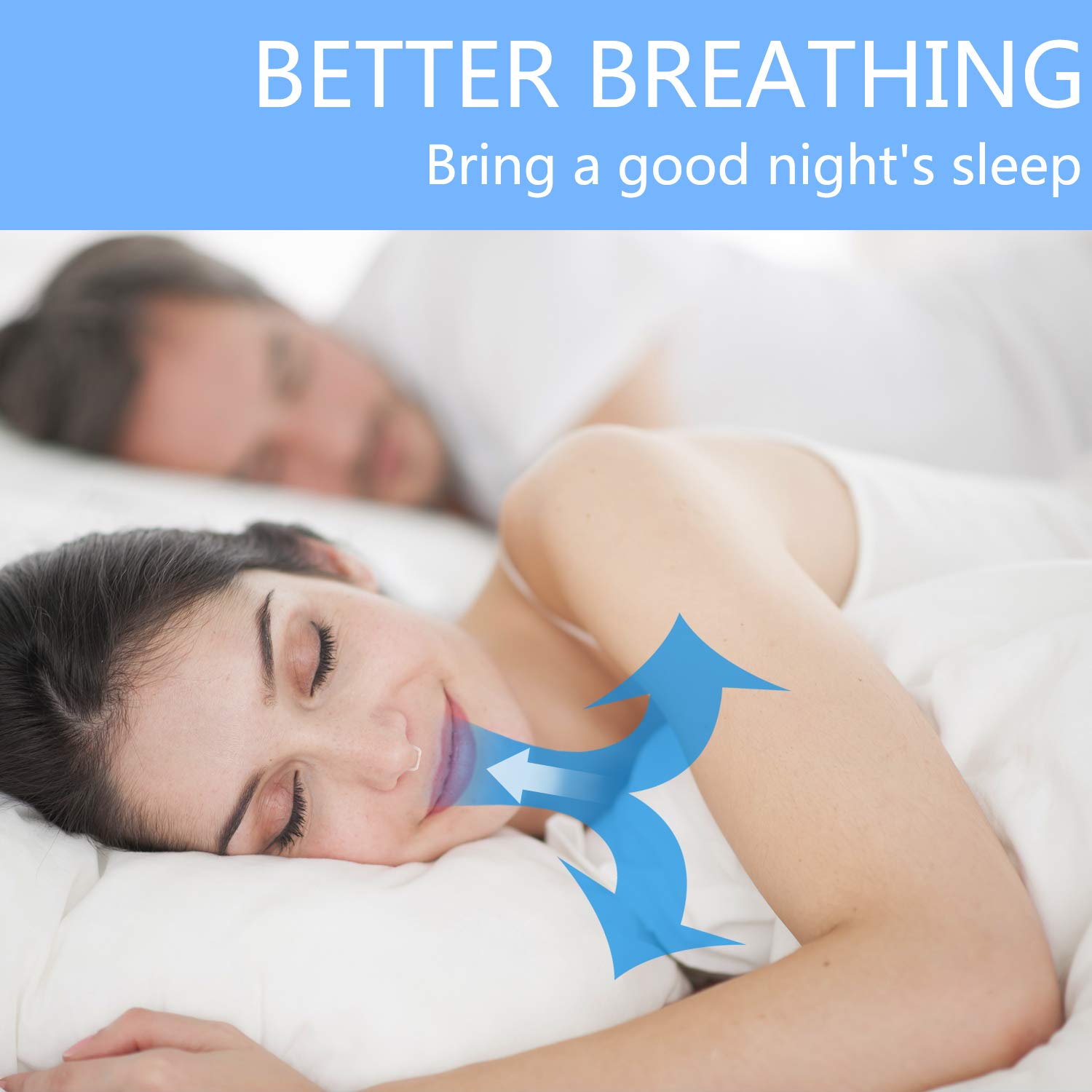 Schnarchstopper BPA-Frei Aus Medizinischen Material Xpassion Schnarchschutz Anti Schnarch Schnarchschiene & Nasepreizer, Nasendilator Hilft Gegen Schnarchen, Schlafapnoe & Schweres Atmen Schnarchen