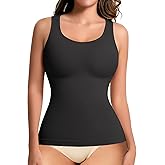 ciksob Shapewear Tank Tops for Women Tummy Control Camisole Compression Tanks Top Cami Slimming Body Shaper