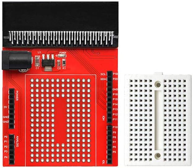 styleinside Micro:Bit Prototype Expansion Board Universal Board Development Board Onboard Breadboard Python Graphical Programming