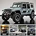 LED Light Bar, DJI 4X4 2Pcs 6 Inch 144W Quad Row LED Pods Light Flood Beam Osram Off Road LED Cubes Work Light Waterproof Driving Fog Lamps for Truck Jeep ATV UTV SUV Boat