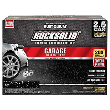 Rust Oleum 318697 Rocksolid Garage Floor Coating Kit Black