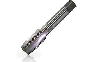 Lzcdelyxiao 1"-8 Tap Right Hand Straight Flute Thread Tap Machine Tap UNC 1"-8 TPI Nominal Diameter 1" Thread Per Inch 8 Fin Thread Tolerance Grade 2B Tapping Thread High Speed Steel HSS