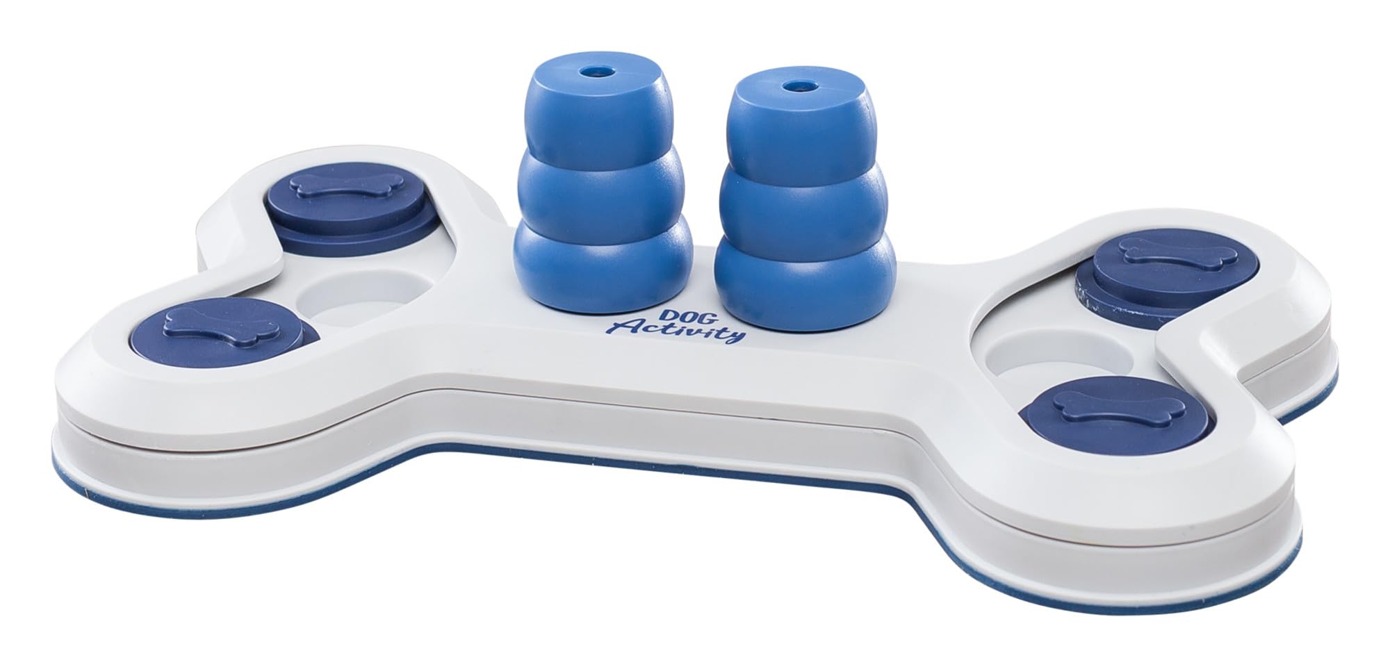 TRIXIE Flip Bone Strategy Game – Intelligence Toy Level 1 – With cones & sliding lids – Non-slip & dishwasher safe – Plastic – 32002