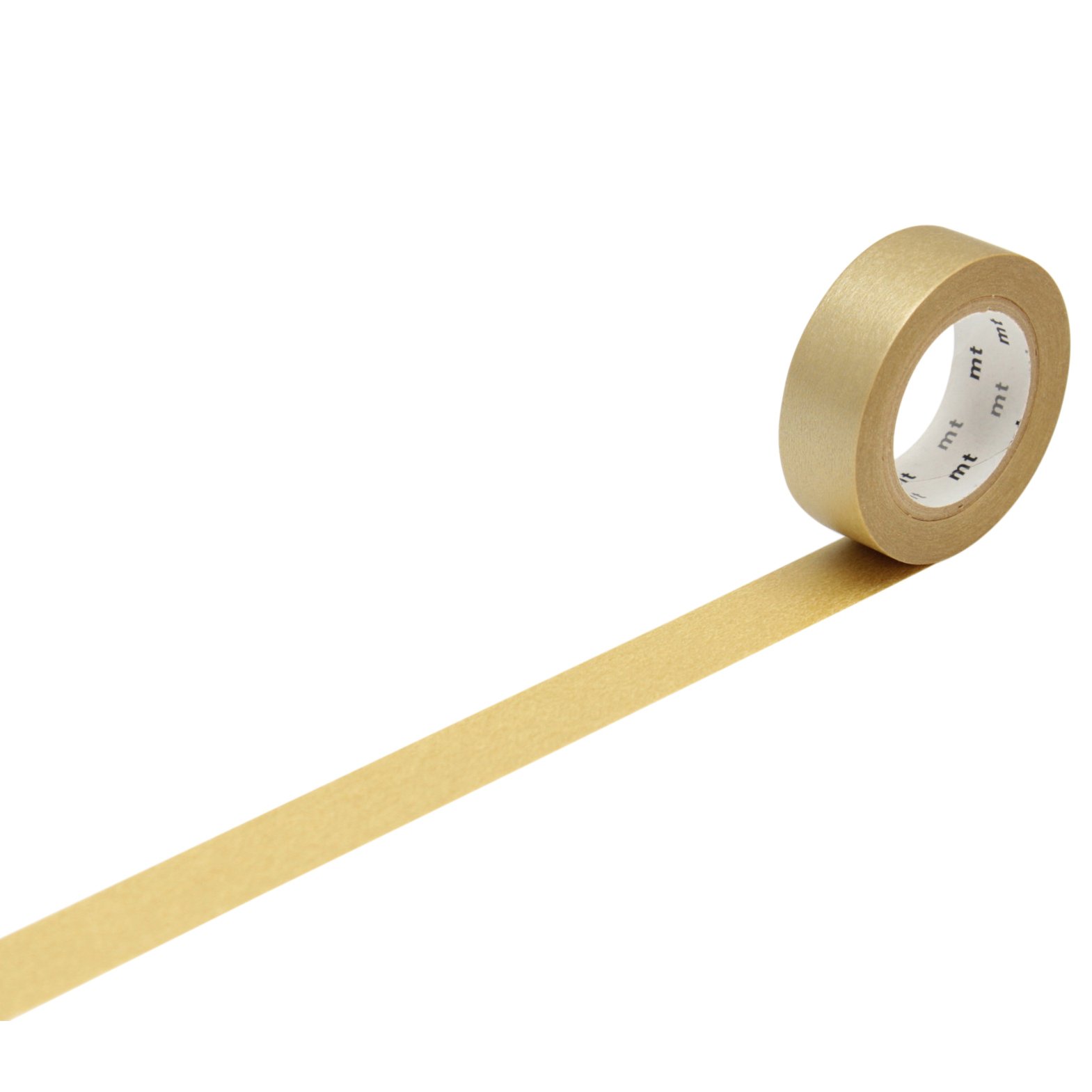 MT Solids Washi Paper Masking Tape, 3/5" x 11 yd, Gold (MT01P205)