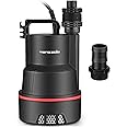 Submersible Water Pump, 1/3HP 2500GPH Utility Pump Portable Electric Clean Water Drainage Pump For Pool Draining, Flooding, Swimming Pool And Basement, Sump Pumps - Canada