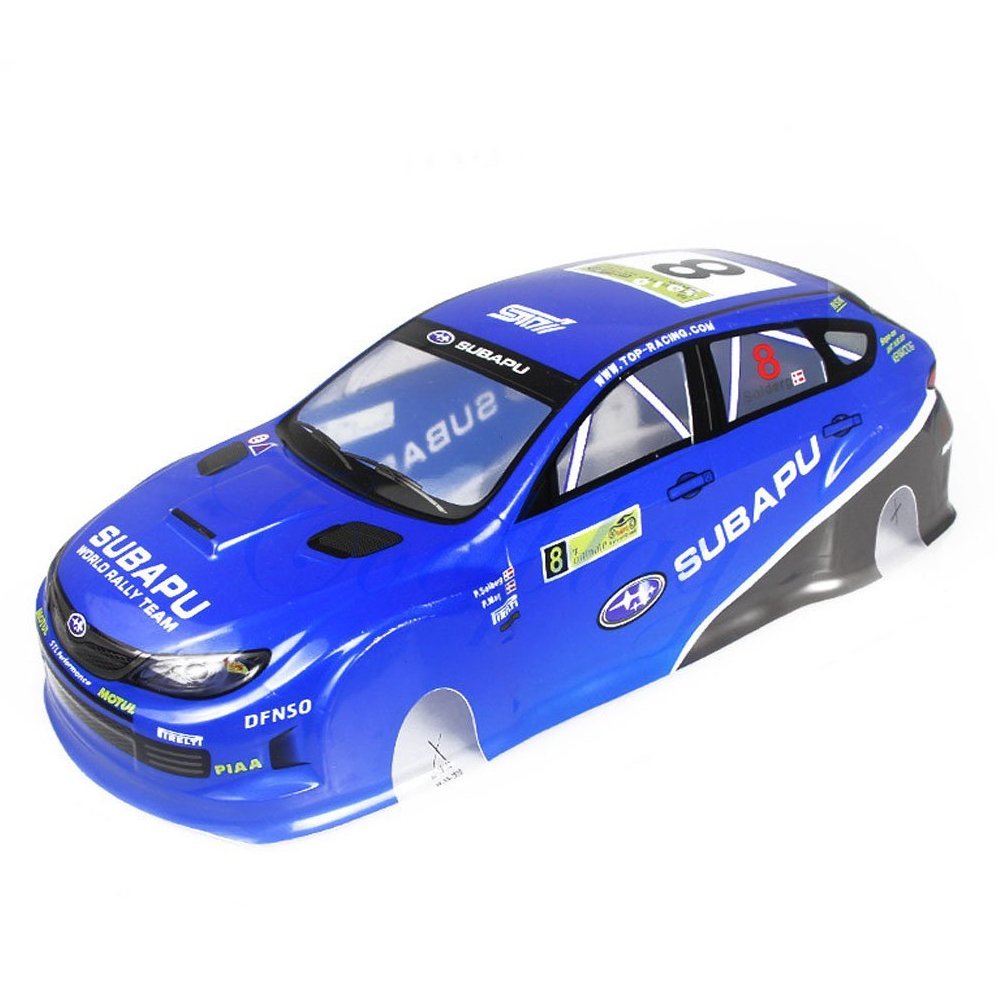Coolplay 1/10 PVC On Road Drift Rally Subapu Sti X Car Body Shell RC Racing Accessories (Blue)