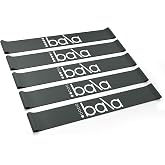 Bala Bands Resistance Bands, Elastic Booty Bands for Home Workouts, 5 Pack | Non-Slip, Ankle, Legs &amp; Glutes, Women &amp; Men - Loop Workout Bands for Yoga, Pilates &amp; Strength Training