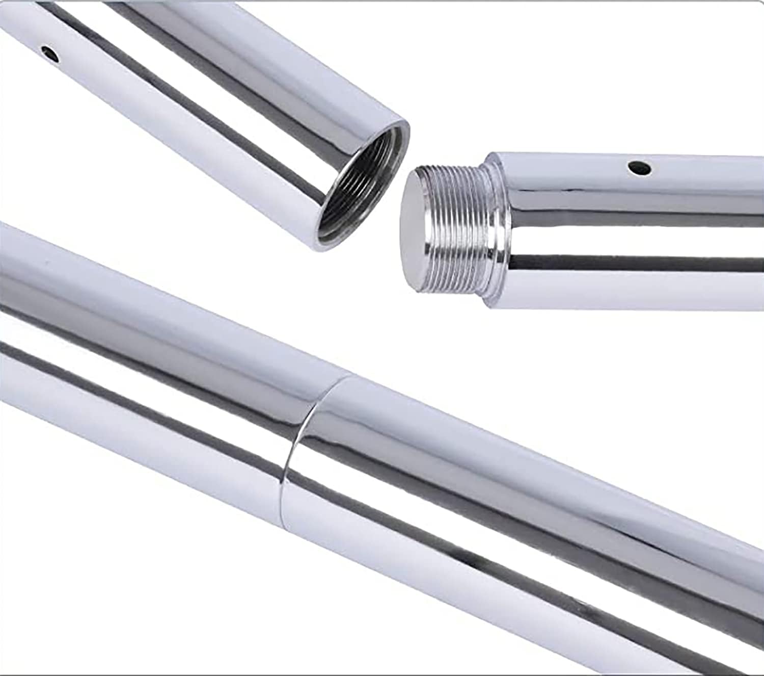 RDHOME 9.85 inch Dance Pole Extension fits Diameter 45mm Stripper Pole Stainless Steel Chrome Dancing Pole Accessories : Sports & Outdoors