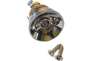 AXEGRINDERZ Chrome Electrosocket Jackplate with Pure Tone Full-contact Output Jack