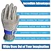 Schwer Cut Resistant Gloves-Stainless Steel Wire Metal Mesh Butcher Safety Work Glove for Meat Cutting, fishing(Large, 2 pcs)