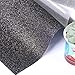 ARHIKY Glitter Heat Transfer Vinyl HTV for T-Shirts 10Inches by 5 Feet Rolls(Black)