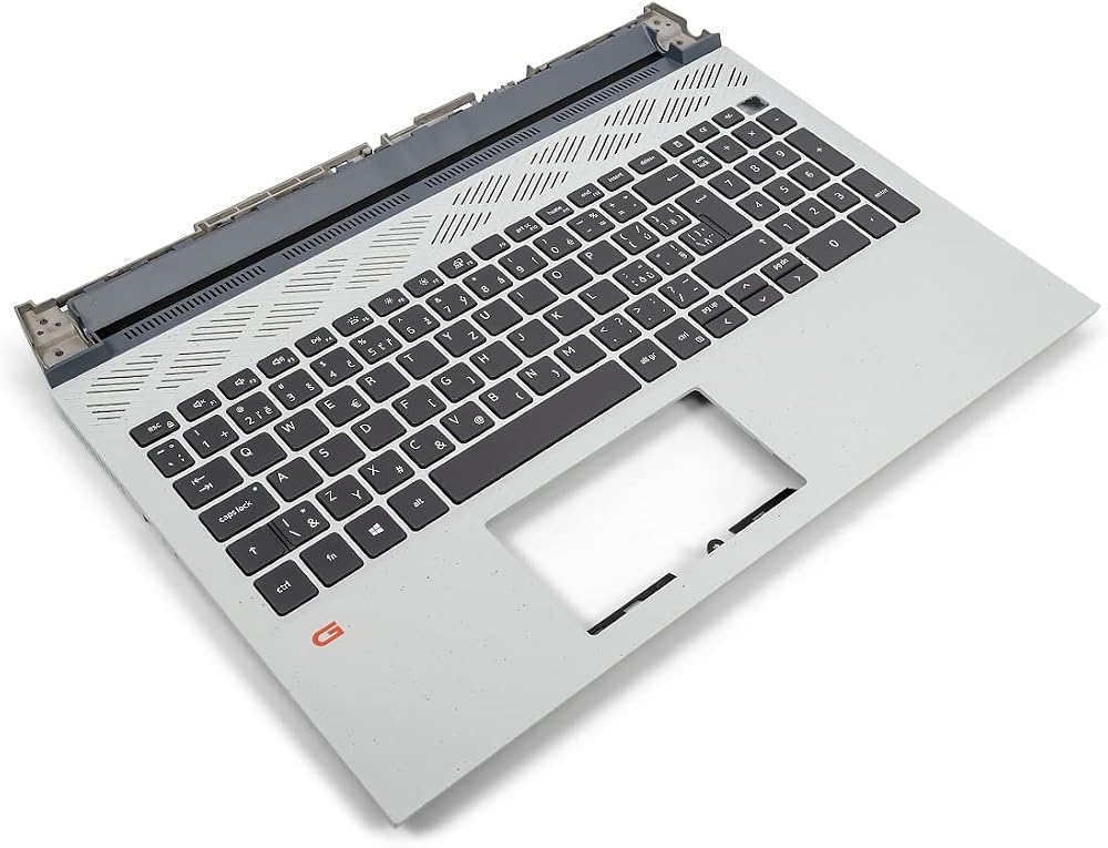 Dell G15 5510 5511 5515 Phantom Grey Palmrest CZ SK Keyboard Backlit 0FK7HR