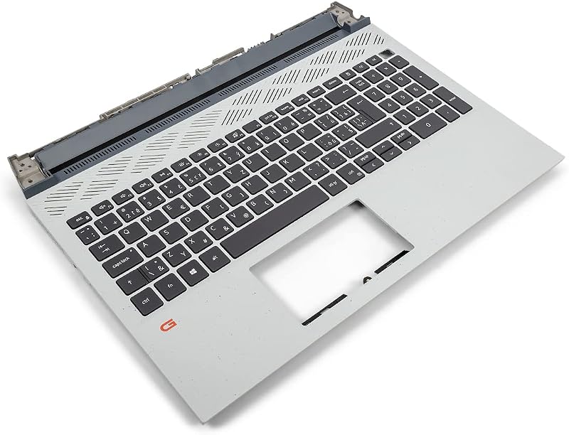 Dell G15 5510 5511 5515 Phantom Grey Palmrest CZ SK Keyboard Backlit 0FK7HR