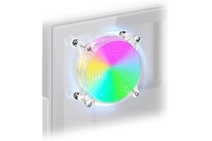 AMCHIXIN 120mm 4.72" Small 5V USB RGB Fan with Magnetic Screws – Quiet LED PC Cooling Fan for Mini PC, Laptop, PS5, Xbox, TV Box, Cabinet, Server & Electronic Devices