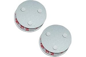meioro Magnetic Smoke Detector Installation Tool,Quick and Easy Fastening Ceiling Mounted Kit for Smoke Alarm Ø 70mm,No Need Drill 10 Seconds Install Smoke Sensors(2 pcs)