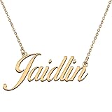HUAN XUN Customized Custom Simple Any Name Necklace