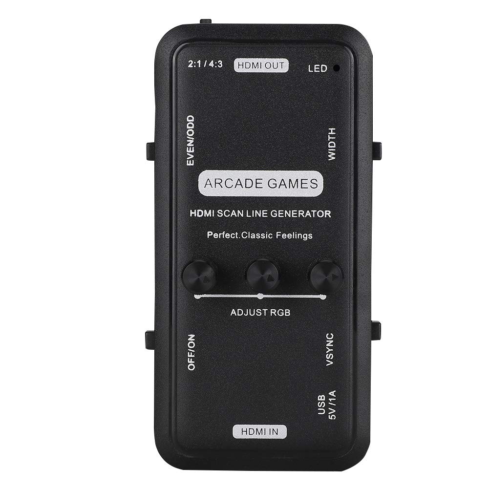 HDMI Converter for Game, Scan Line Retro Display of CRT.15KHZ Video Image, HDMI Downscaler (Audio & Video) HDMI Scanline Generator