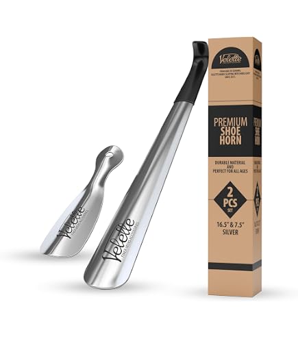Amazon.com: Velette Metal Shoe Horn Long Handle for Seniors, Long
