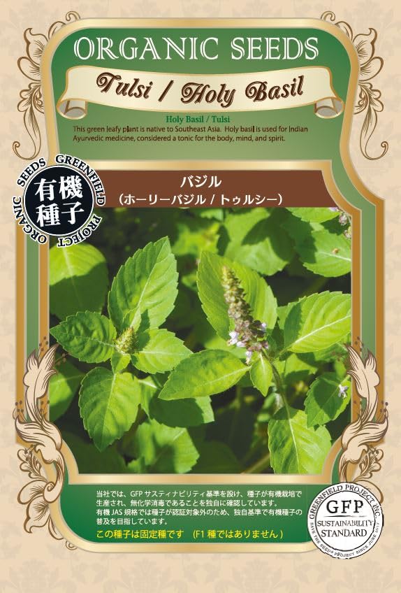 グリーンフィールドプロジェクト【有機種子・固定種】バジル(ホーリーバジル /トゥルシー) A512商品画像