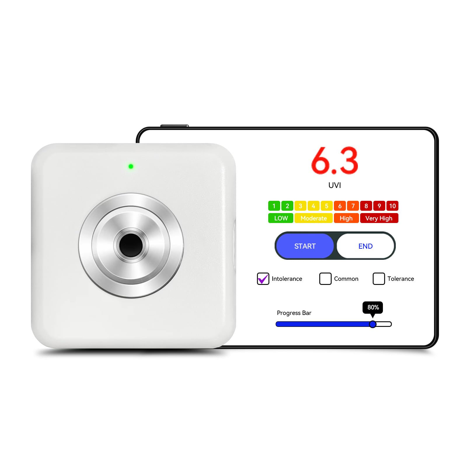 VBR Sun UVI Meter with UV Hurt Alarm,Sunburn Protect with Beeping Sound Reminder