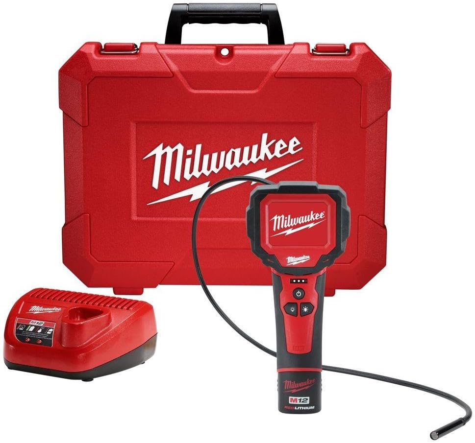 Milwaukee M12 12-Volt Lithium-Ion Cordless M-Spector 360 Degree Digital Inspection Camera Kit | Hardware Power Tools for Your Construction or Jobsite Needs