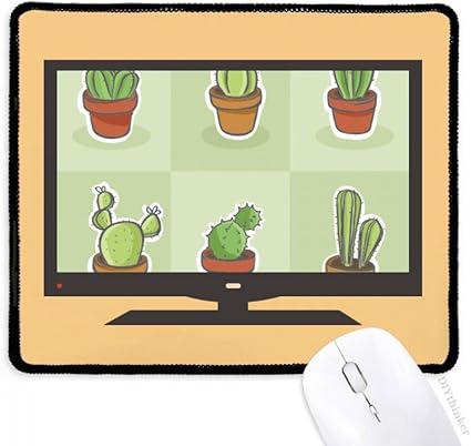 Amazon 多肉植物サボテンの鉢植えの植物イラストパターン マウスパッド ノンスリップゴムパッドのゲーム事務所 Beatchong マウスパッド 通販