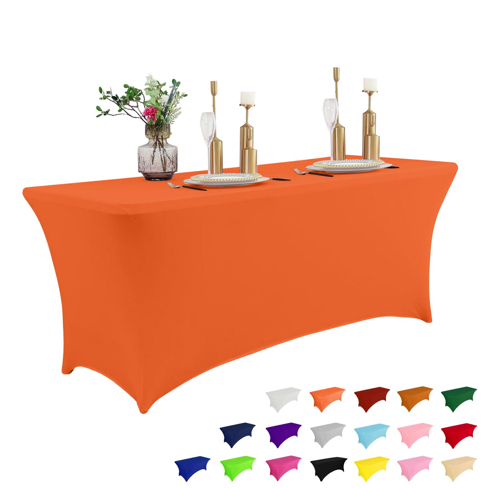 IVAPUPU 4FT Table Cloth for Rectangular Fitted